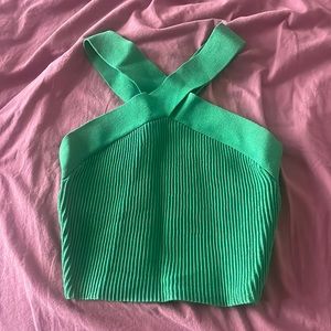 Aritzia Babaton 2XS green top